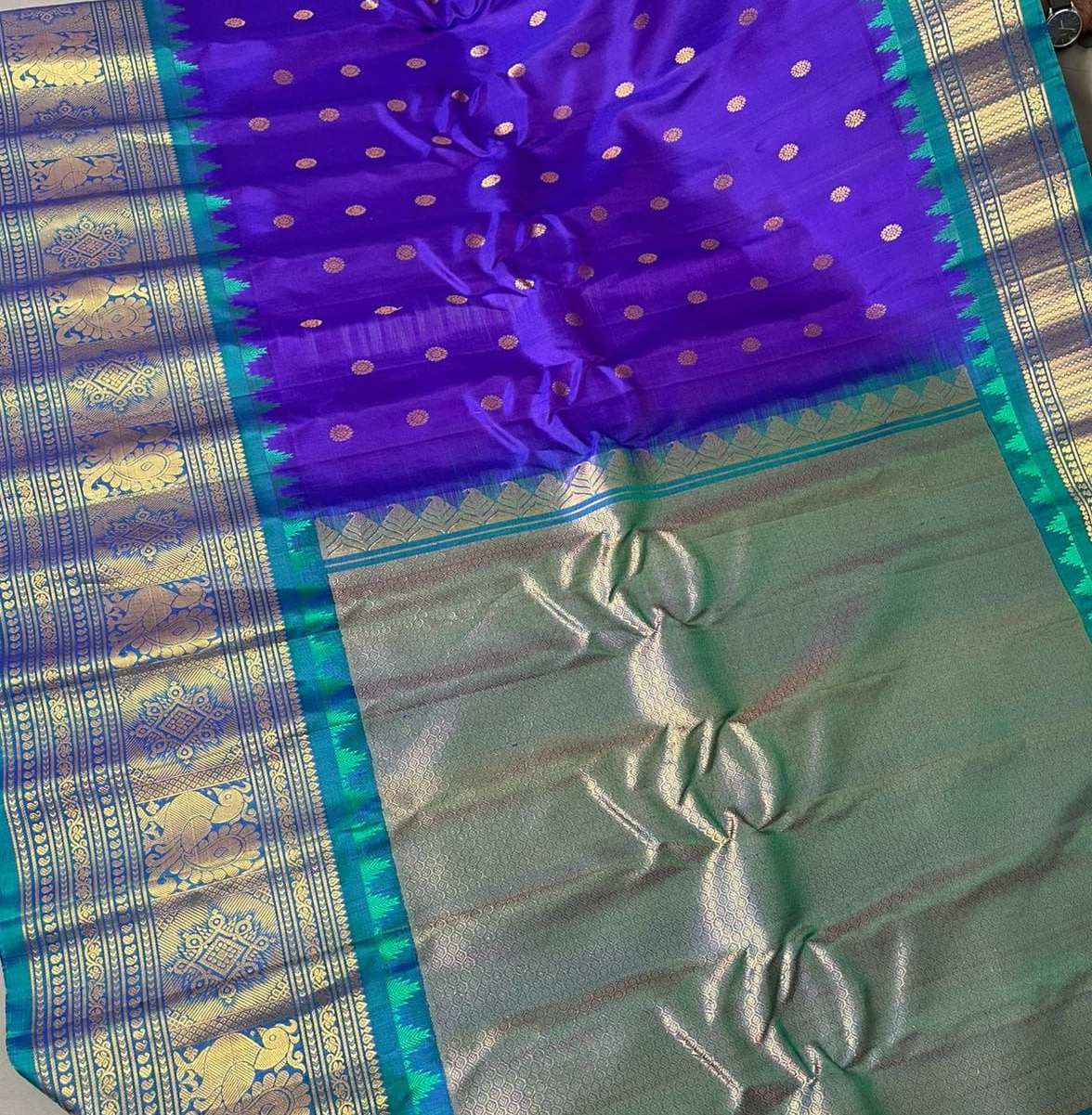 Gadwal Handloom Pure Pattu Silk Saree