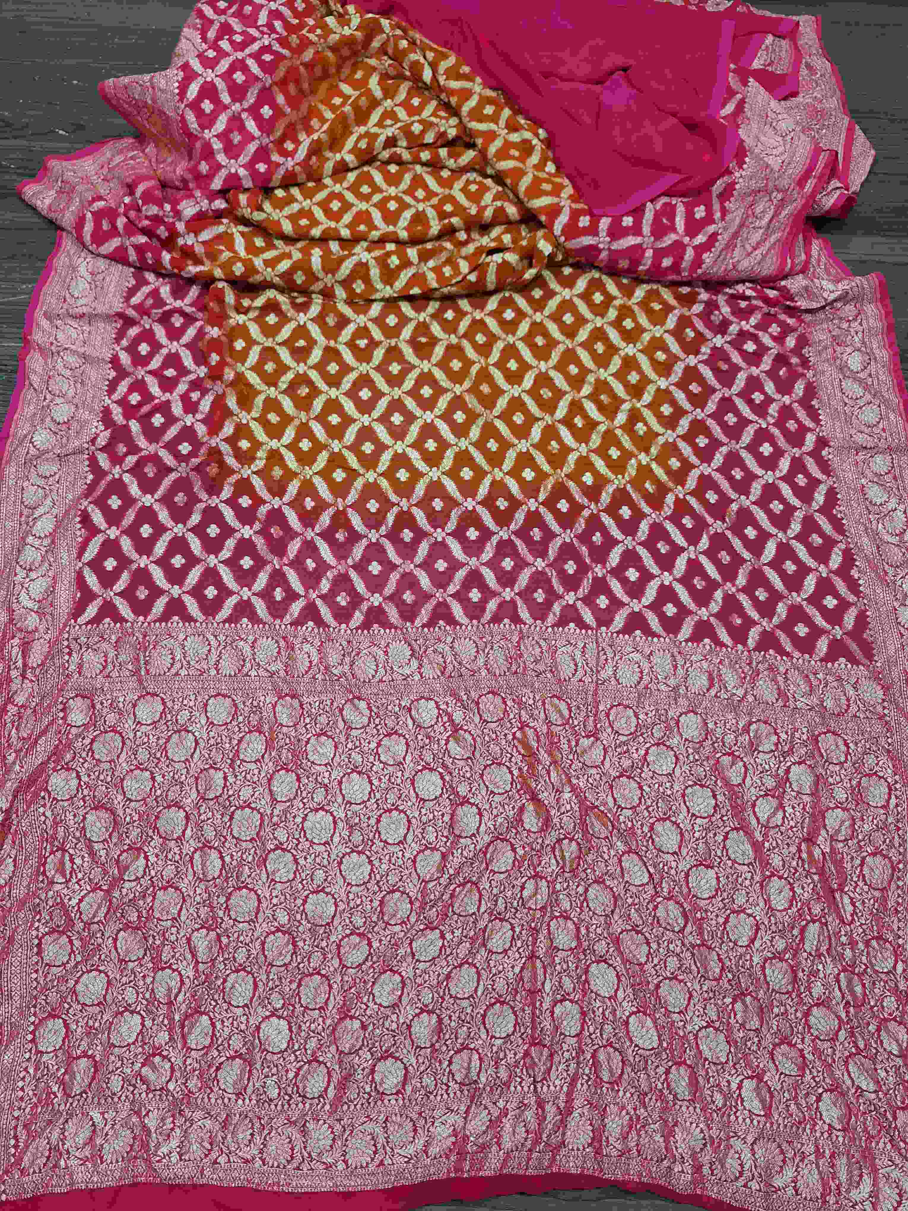 Banarasi Handloom Chiffon Georgette Silk Sarees