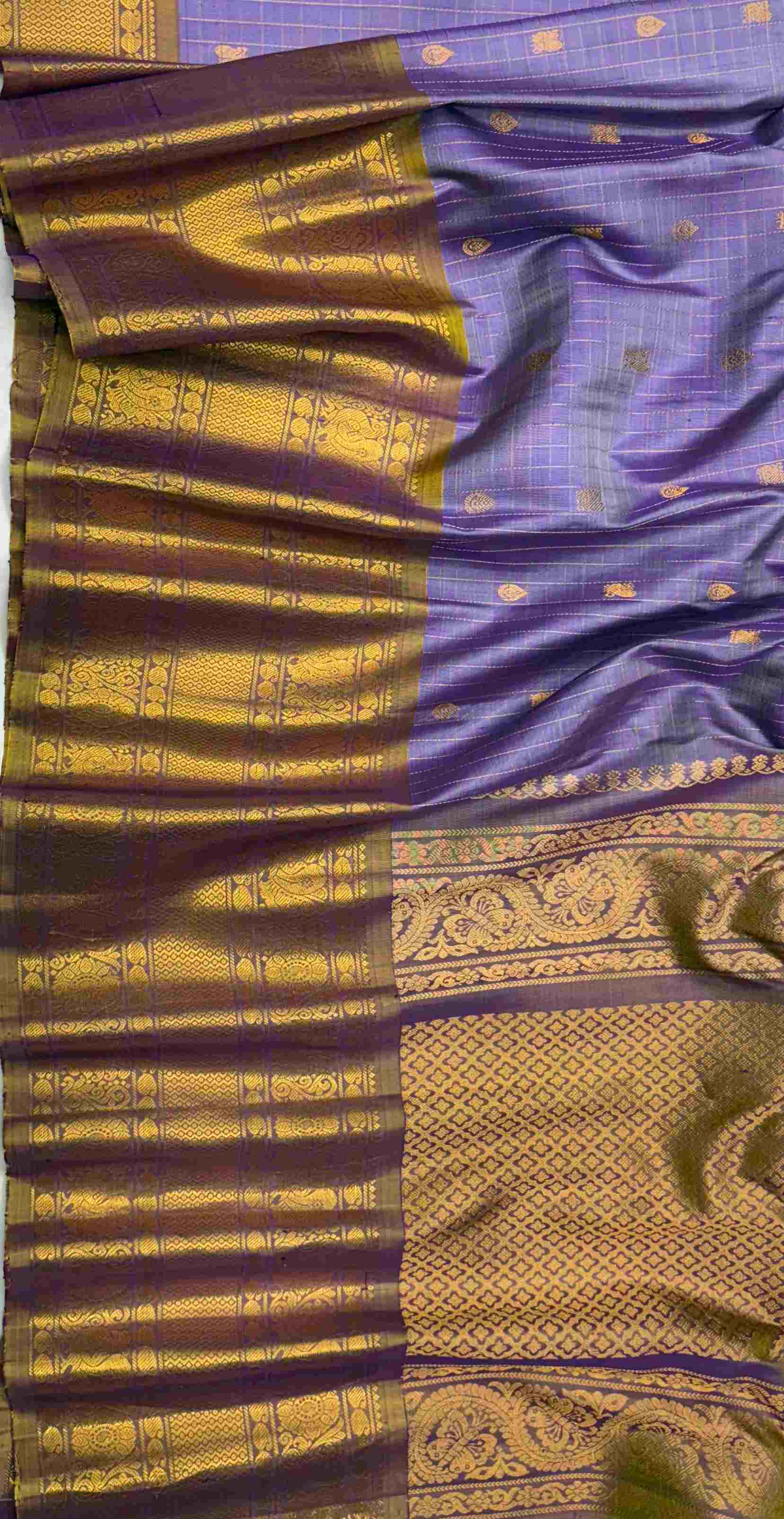 Gadwal Handloom Double Wrap Pure Silk Saree